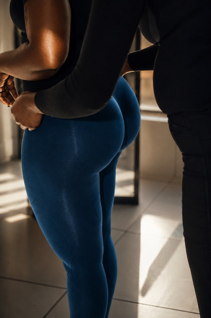 Lake Blue Seamless Contour Leggings